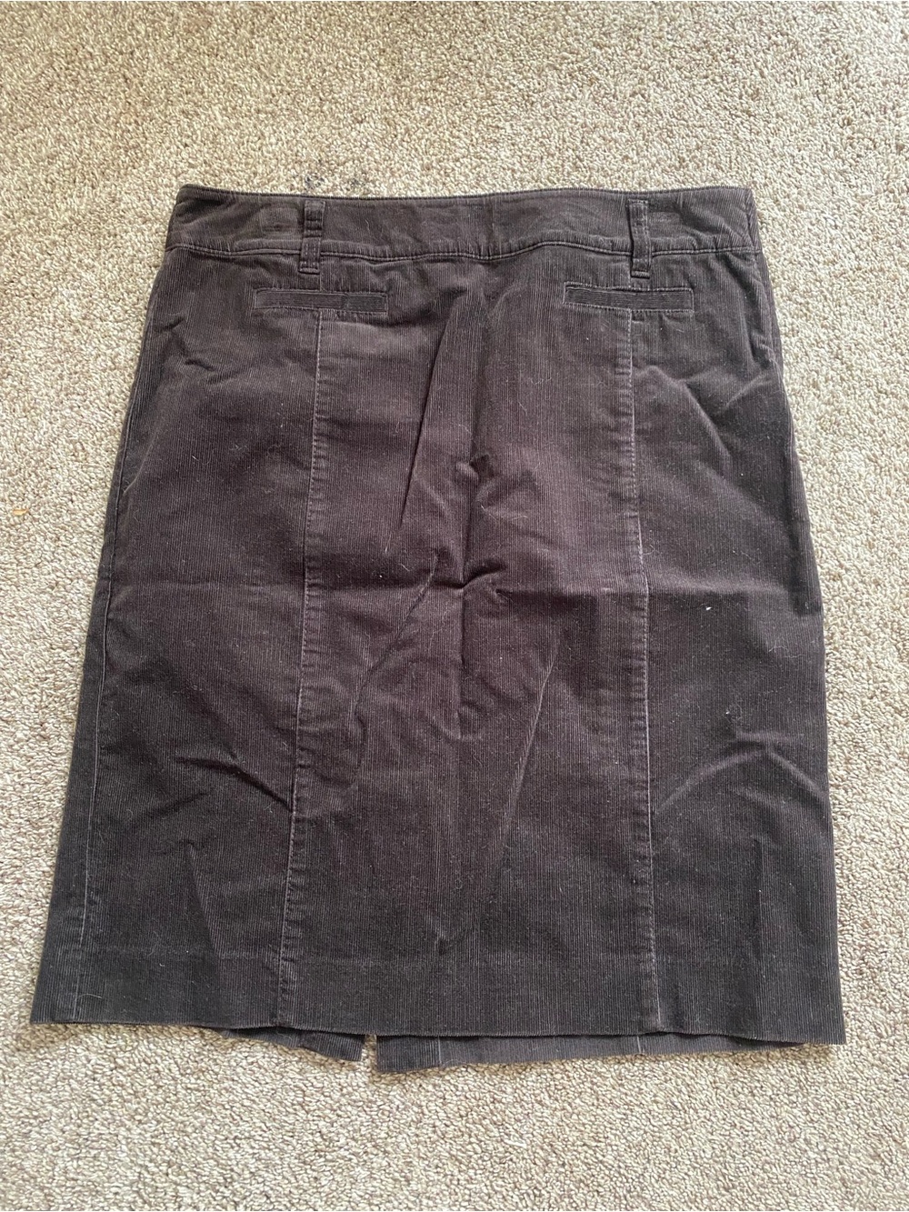 Ann Taylor Black Women’s Corduroy Pencil Skirt